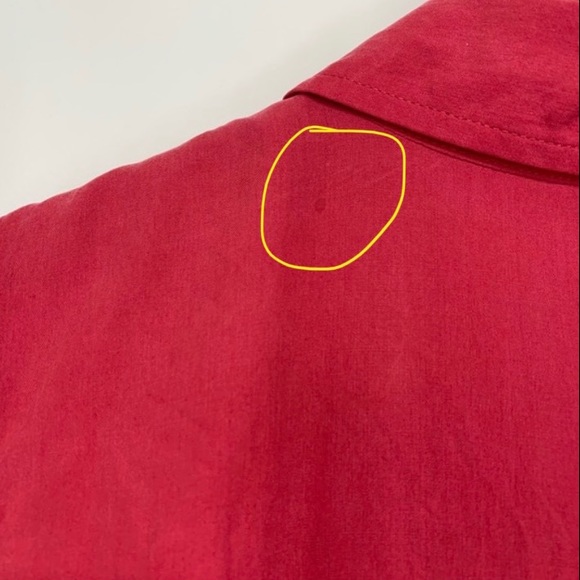 J. Jill 100% Silk Sleeveless Button Up Watermelon Pink Blouse Size Medium - Picture 8 of 13